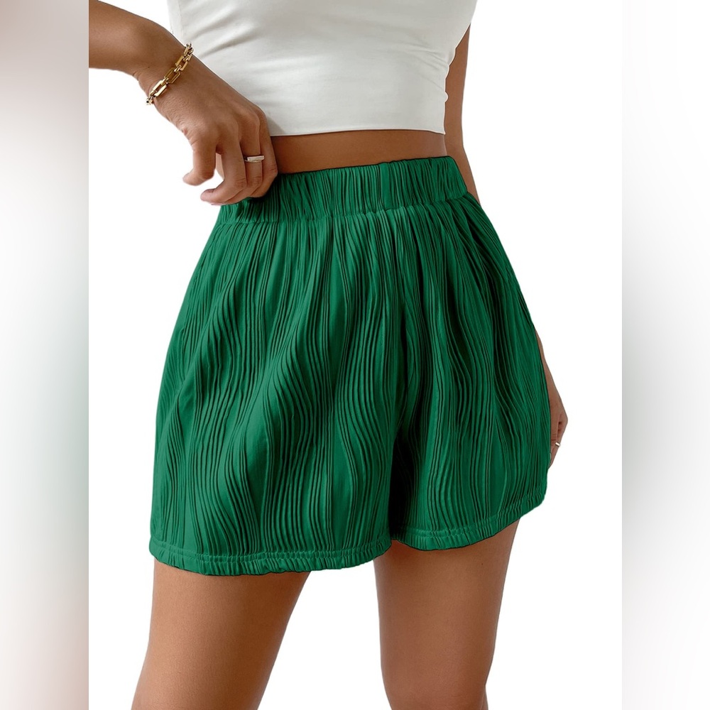 Avanova Women's Athletic Shorts Elastic High Waisted Textured Casual Shorts